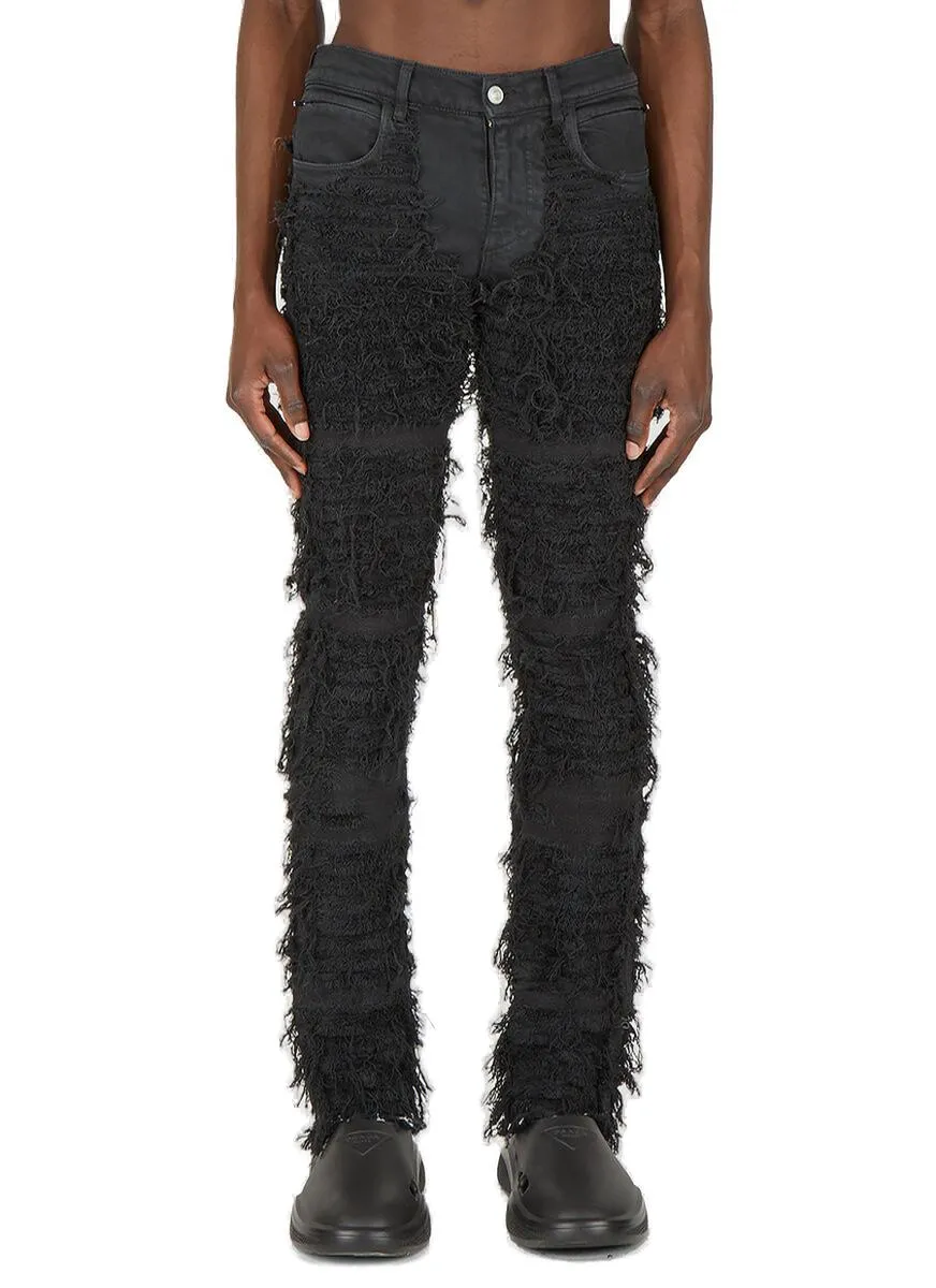 1017 ALYX 9SM All-Over Shredded Effect Jeans