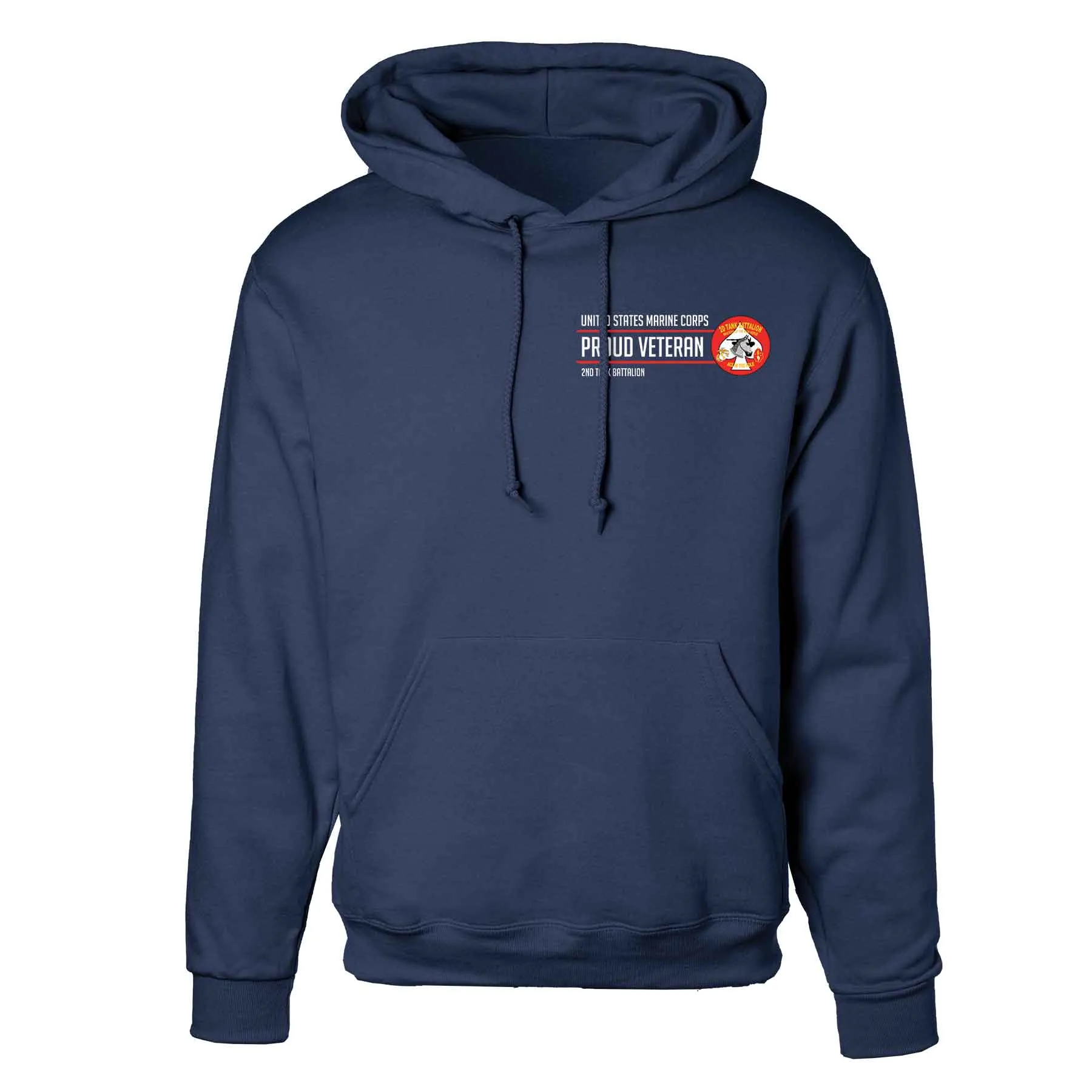 2nd Tank Battalion Proud Veteran Hoodie