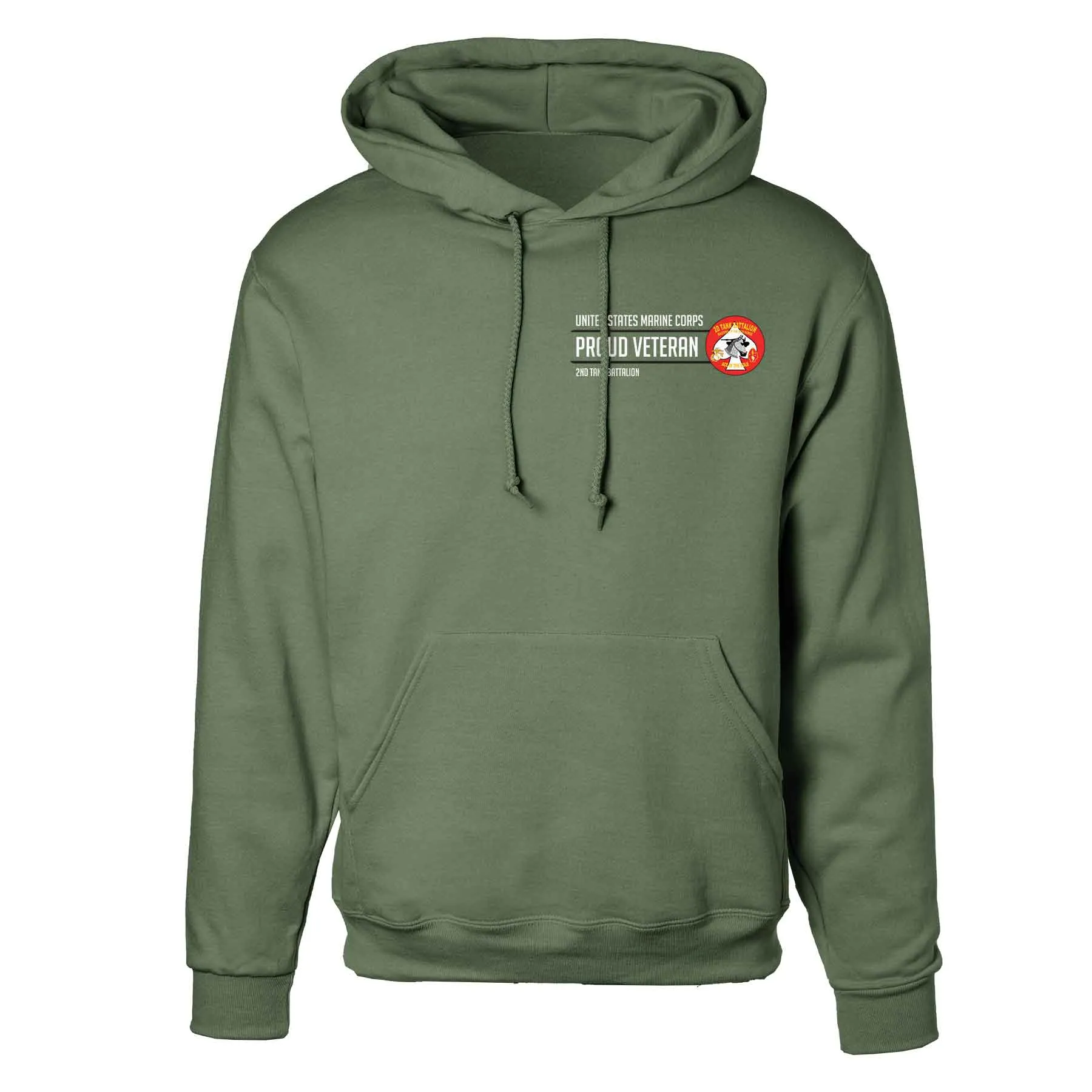 2nd Tank Battalion Proud Veteran Hoodie