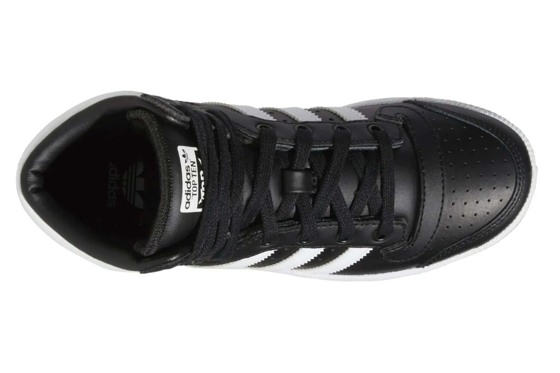 Adidas Kids Top Ten Hi Shoes (Black / White)