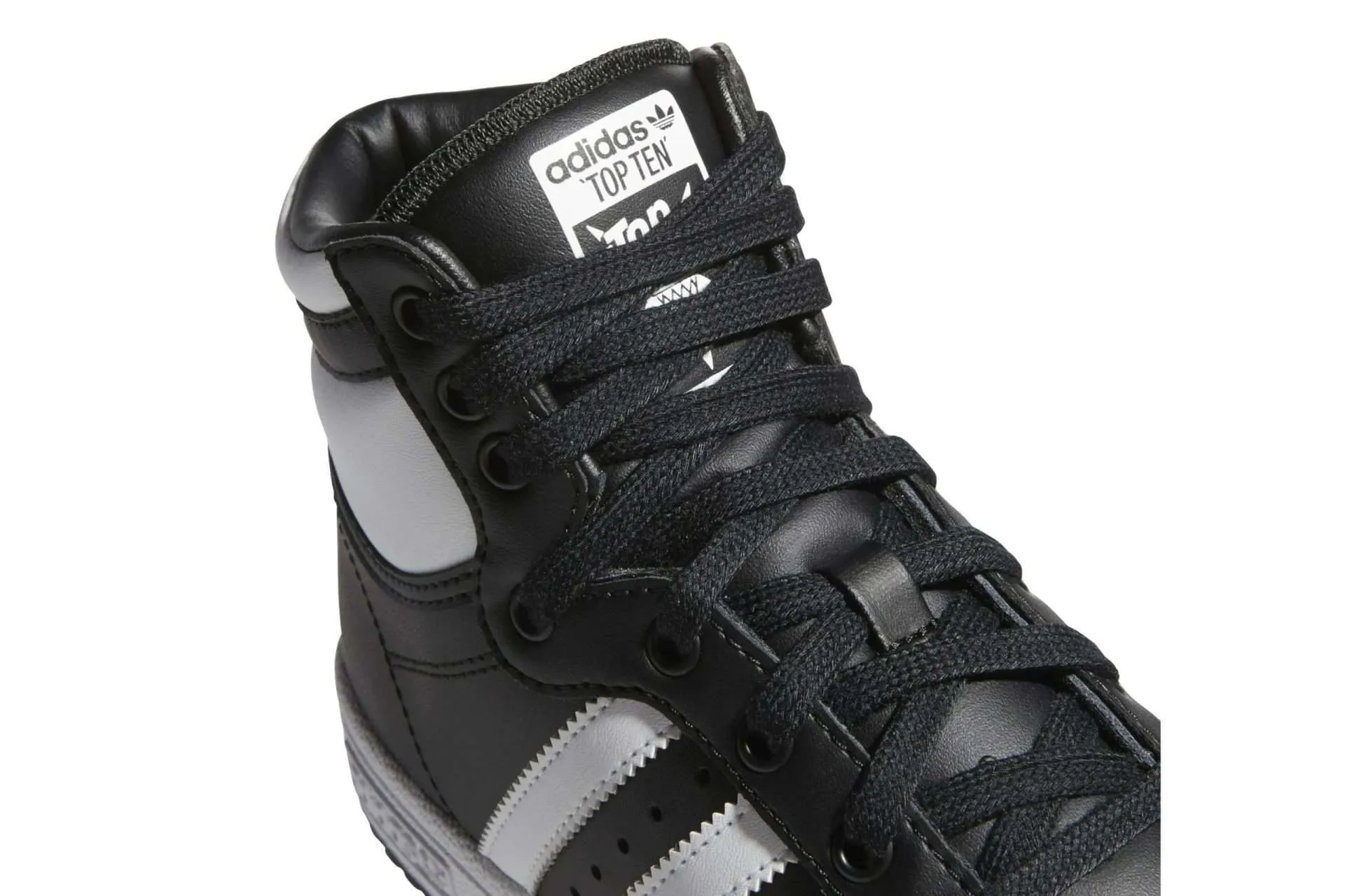 Adidas Kids Top Ten Hi Shoes (Black / White)