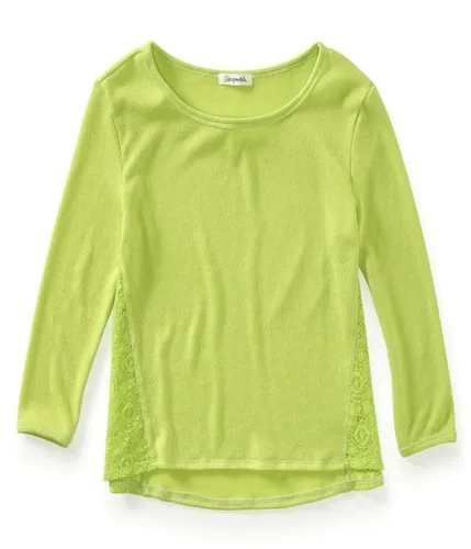 Aeropostale Womens Solid Ls Knit Sweater