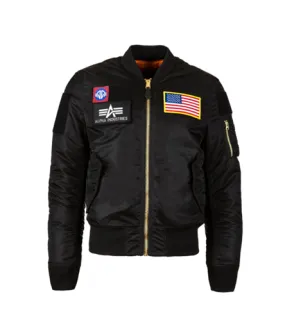 Alpha Industries MA-1 Slim Flight Jacket in Black