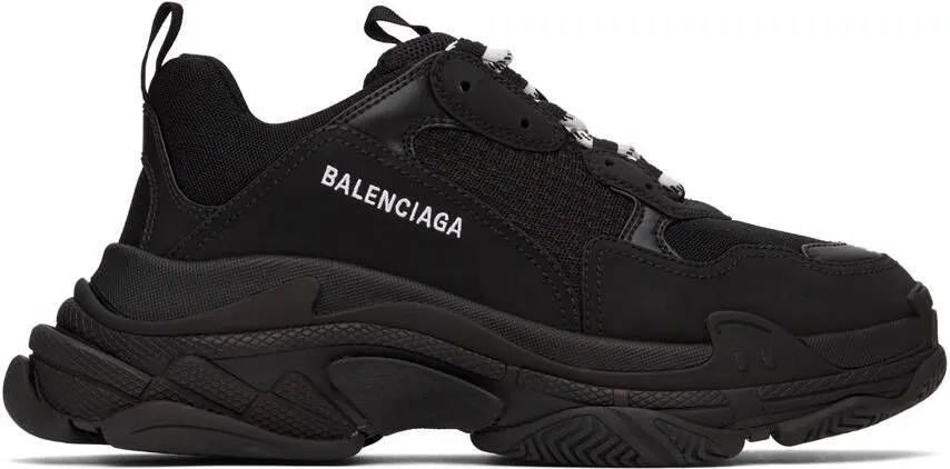 Balenciaga Black & White Triple S Sneaker