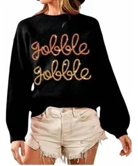 BiBi Gobble Tinsel Sweater Top