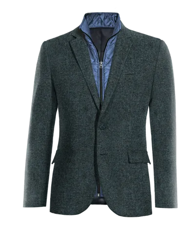  Blazer azul de donegal tweed edición limitada