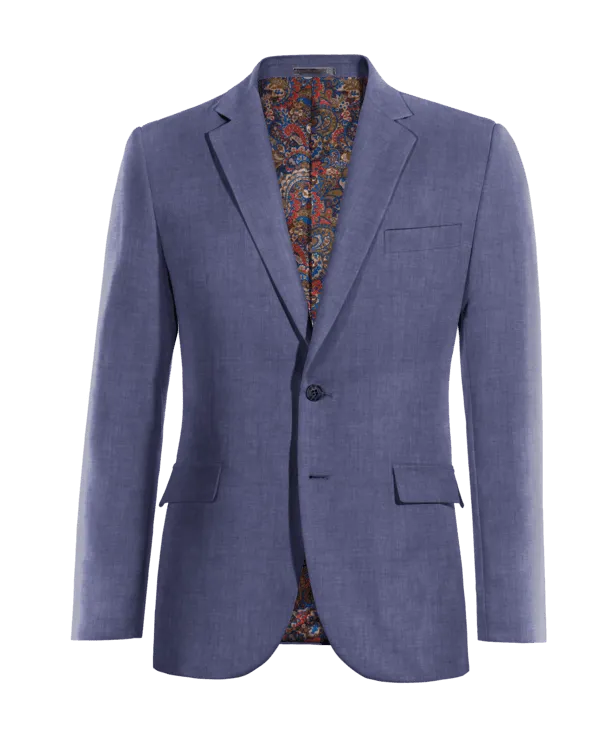  Blazer azul de lino edición limitada