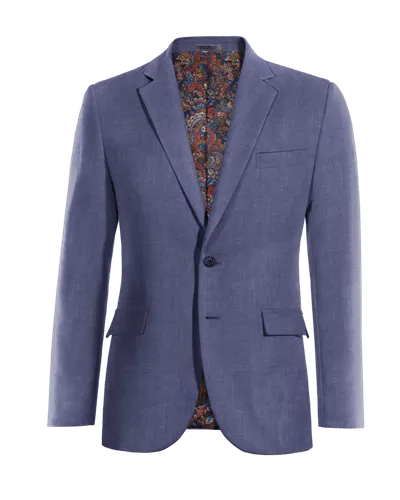  Blazer azul de lino edición limitada