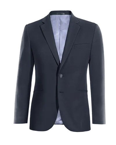  Blazer azul marino esencial