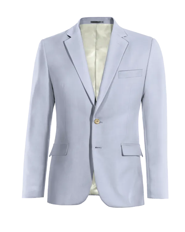  Blazer azul pastel esencial