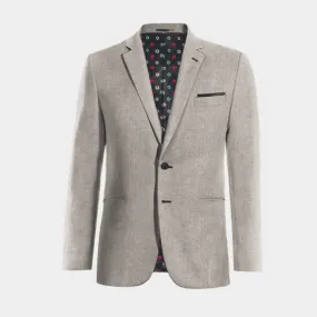  Blazer gris de donegal tweed esencial