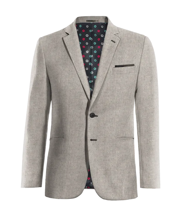  Blazer gris de donegal tweed esencial