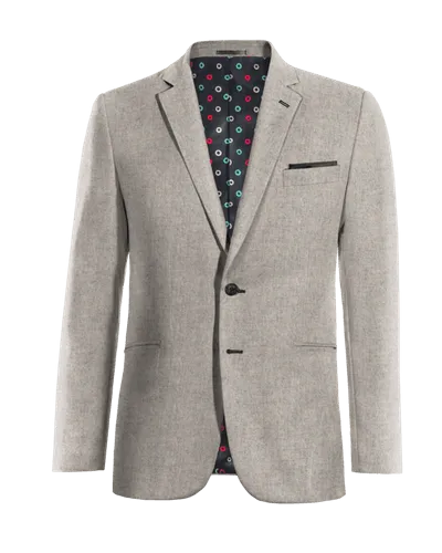  Blazer gris de donegal tweed esencial