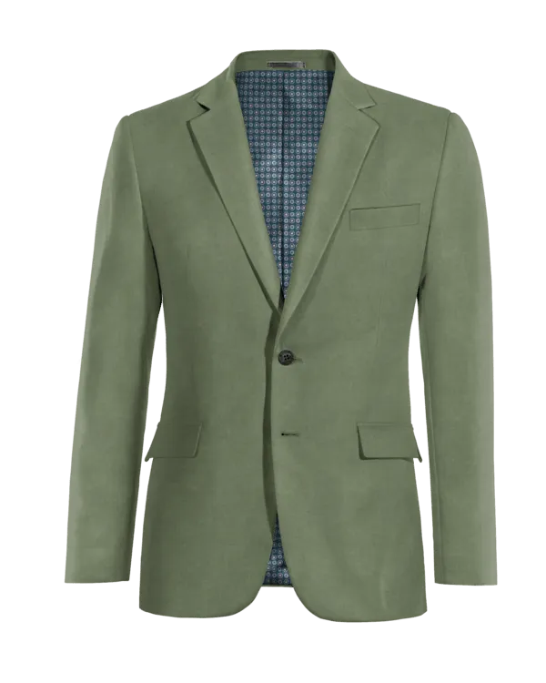  Blazer verde de terciopelo esencial