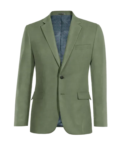  Blazer verde de terciopelo esencial