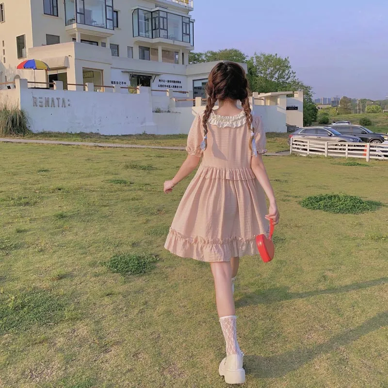 Bonnie Pink Oversized Dress Kawaii Aesthetic