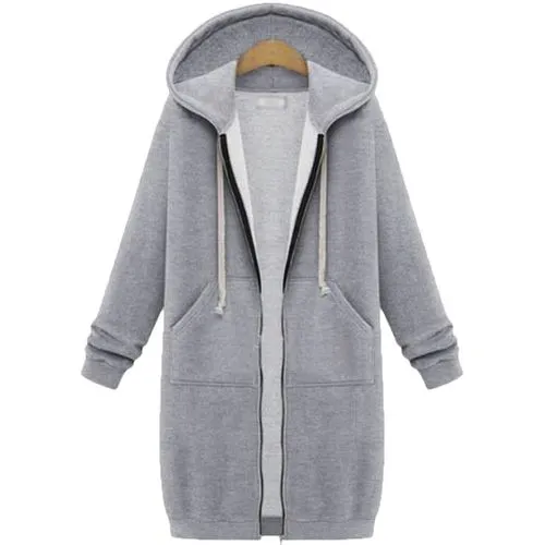 Casual Simple Style Solid Color Patchwork Zipper Hoodie Coat