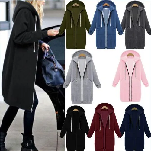 Casual Simple Style Solid Color Patchwork Zipper Hoodie Coat