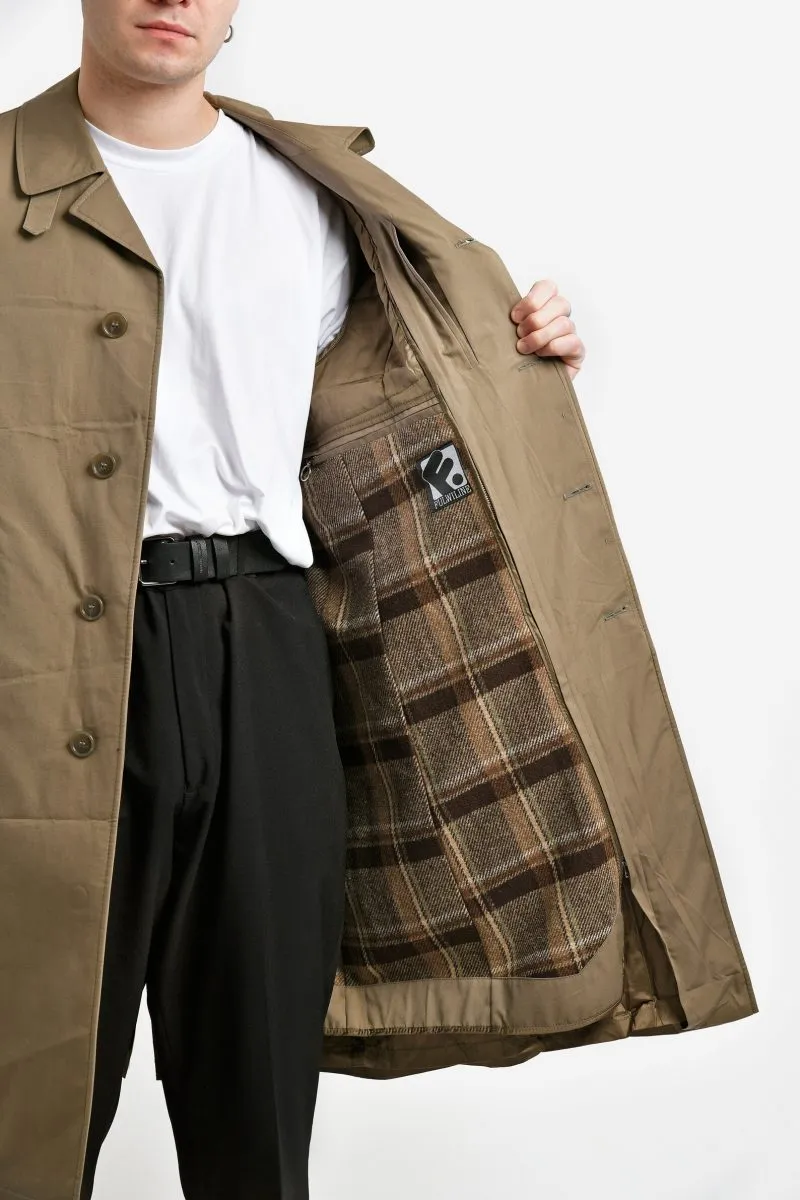 Classic vintage mac coat mens brown