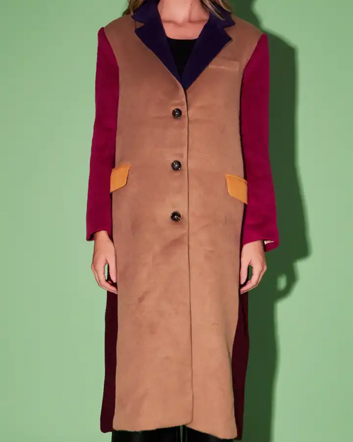 Color Block Coat For Sale - William Jacket