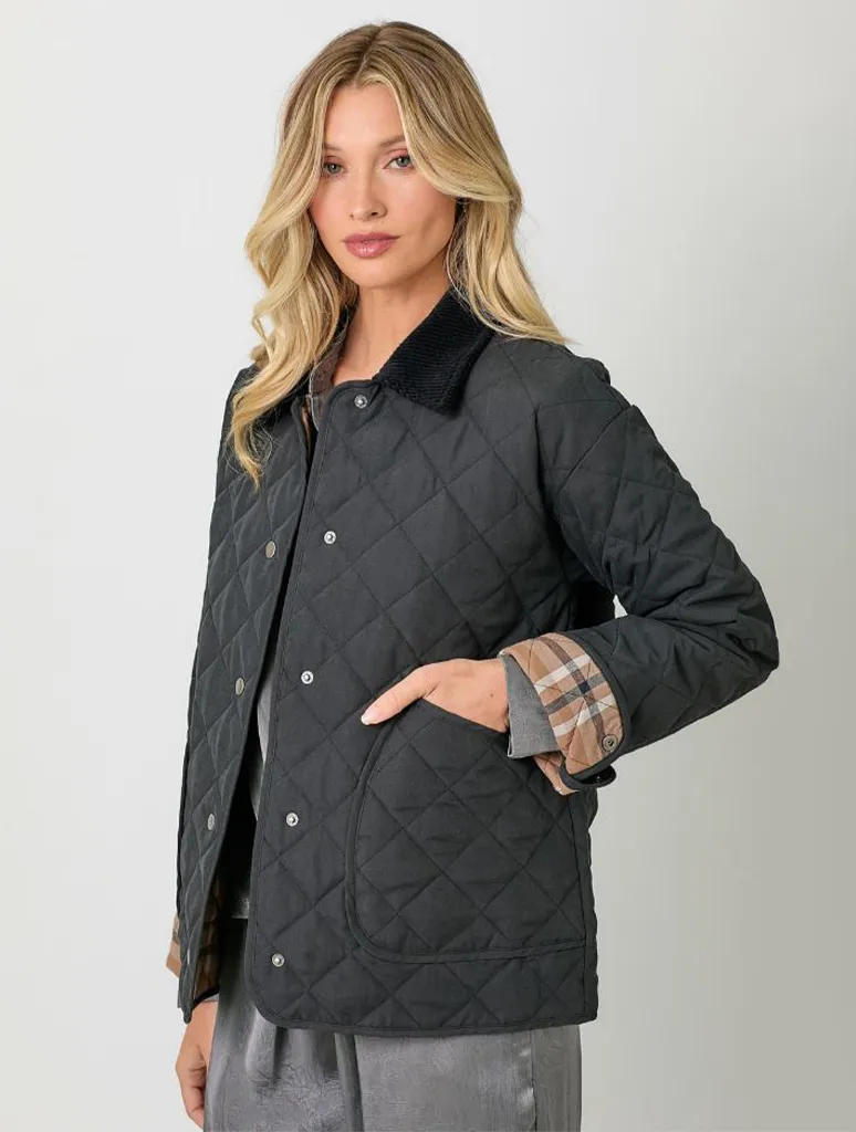 Contrast Quilted Jacket