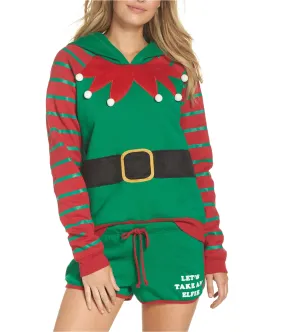 Cozy Zoe Womens Holiday Spirit Pajama Hoodie