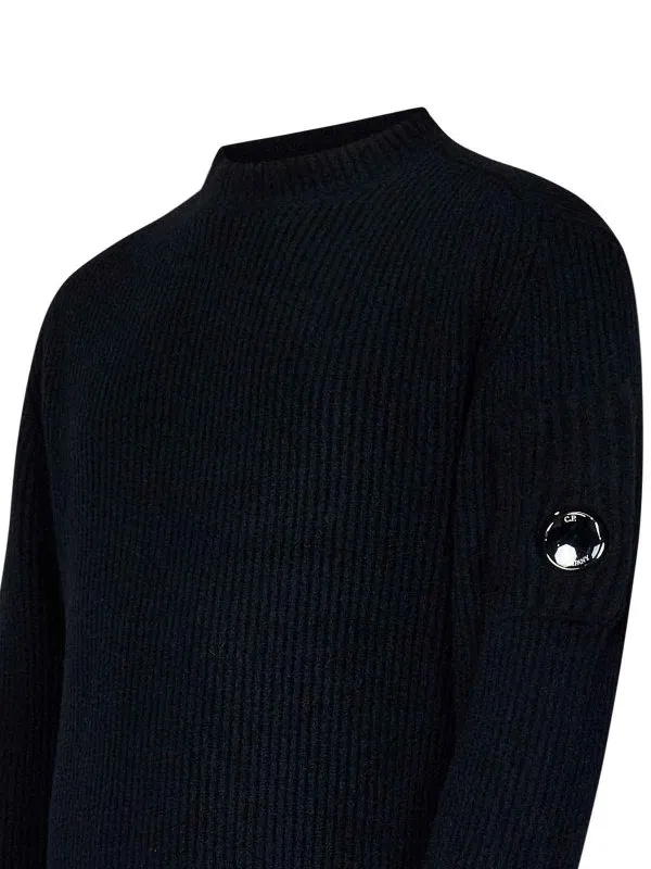 C.P. Company Black Lambswool Sweater