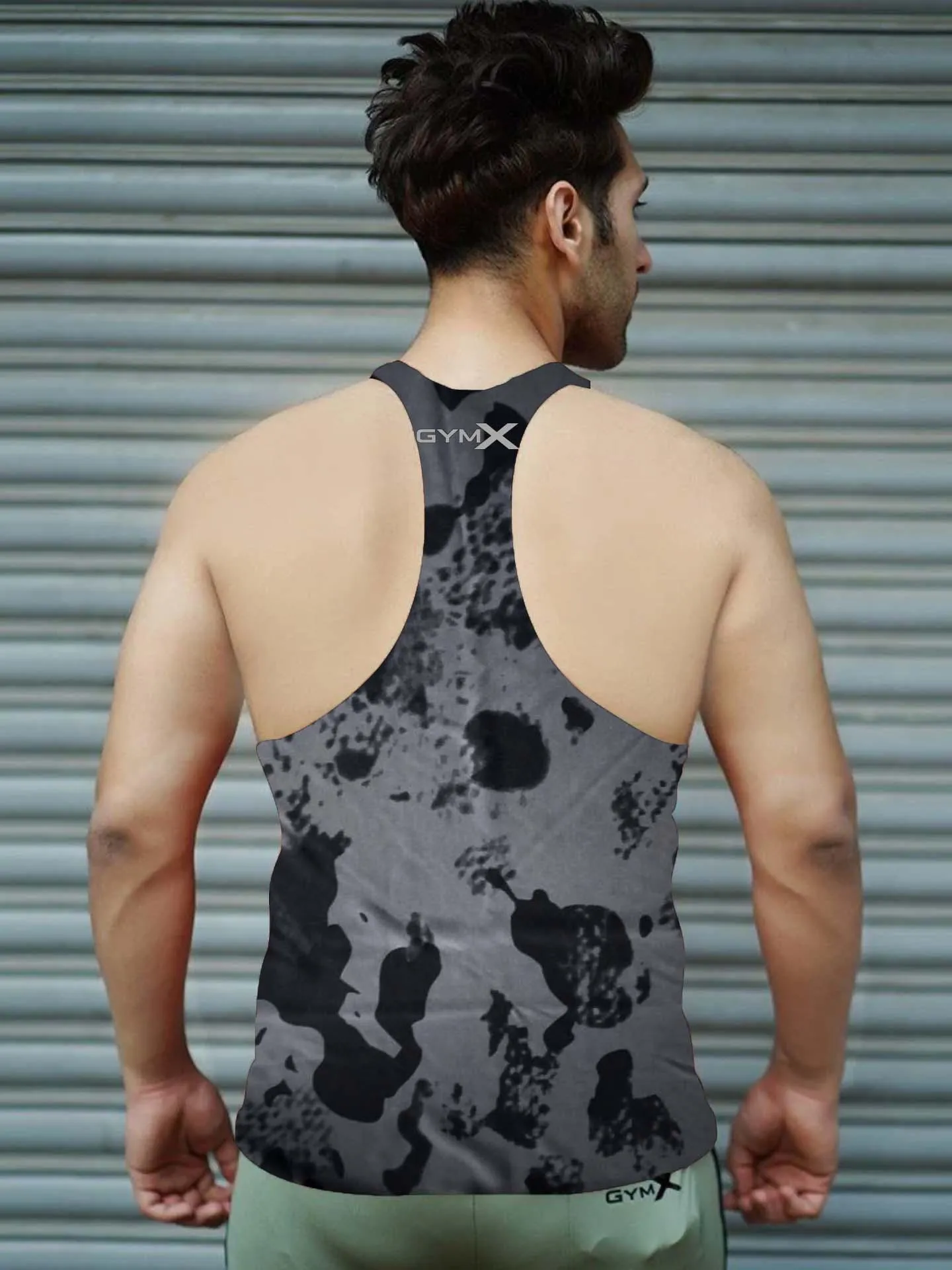 Dark grey pattern Stringer - Sale