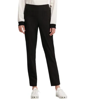 Dkny Womens Pinstriped Casual Trouser Pants