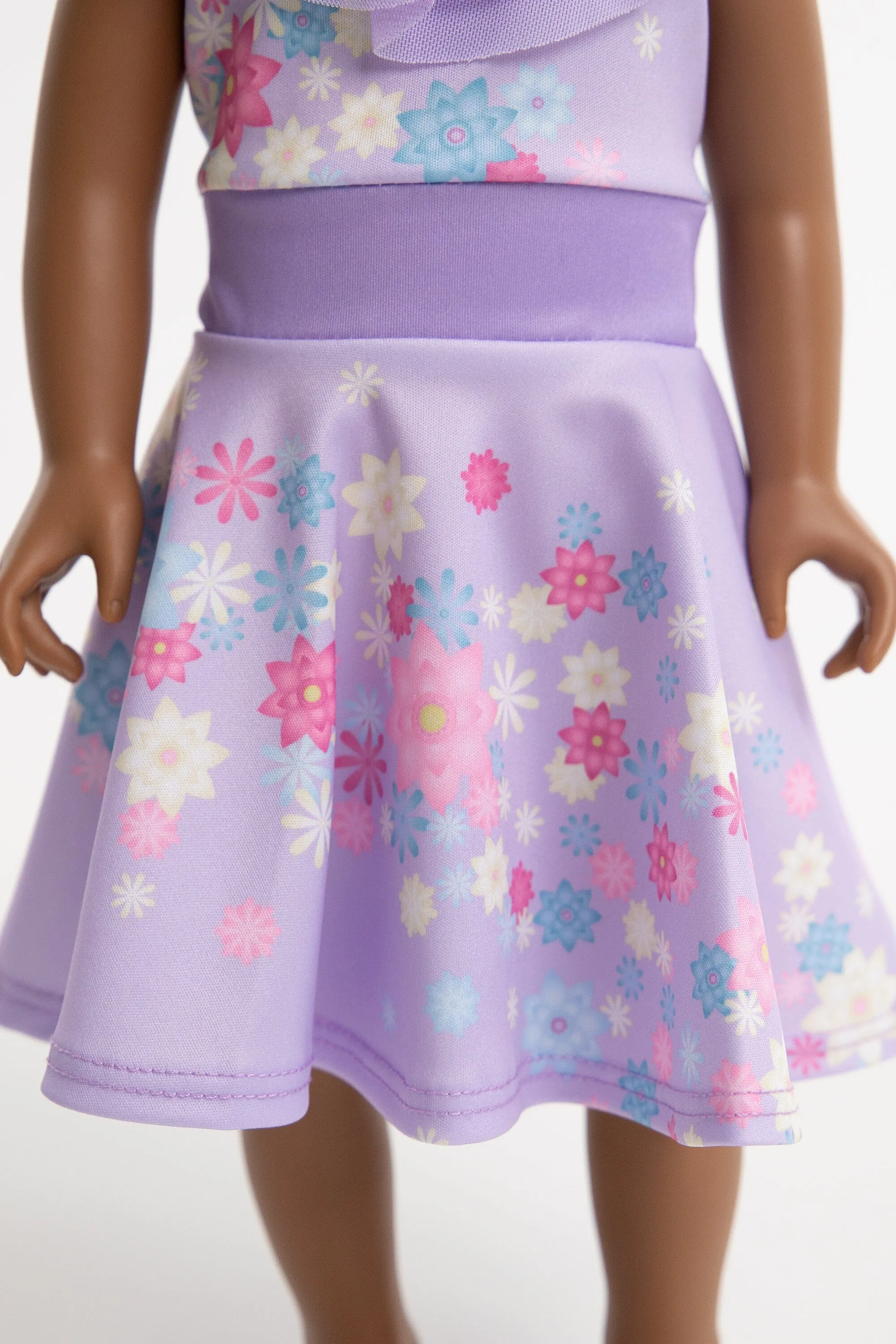 Doll Dress Flower Twirl