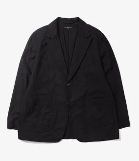 Engineered Garments Bedford Jacket - Black Cotton Brushed HB