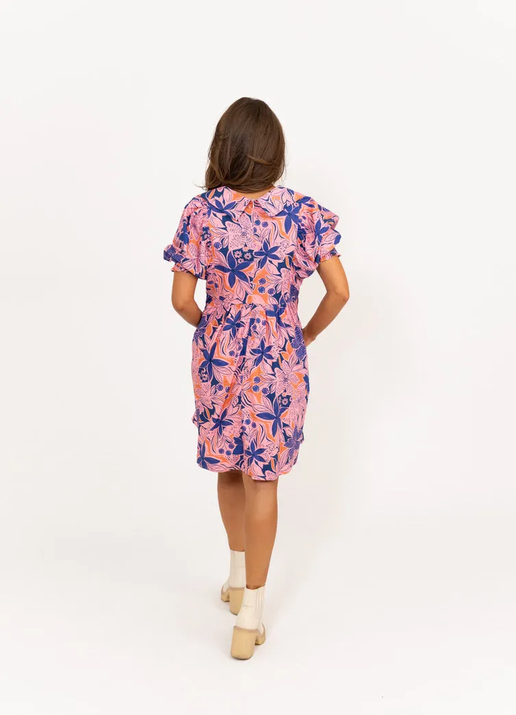 Floral Poplin Puff Sleeve Dress - Buy Online Now!