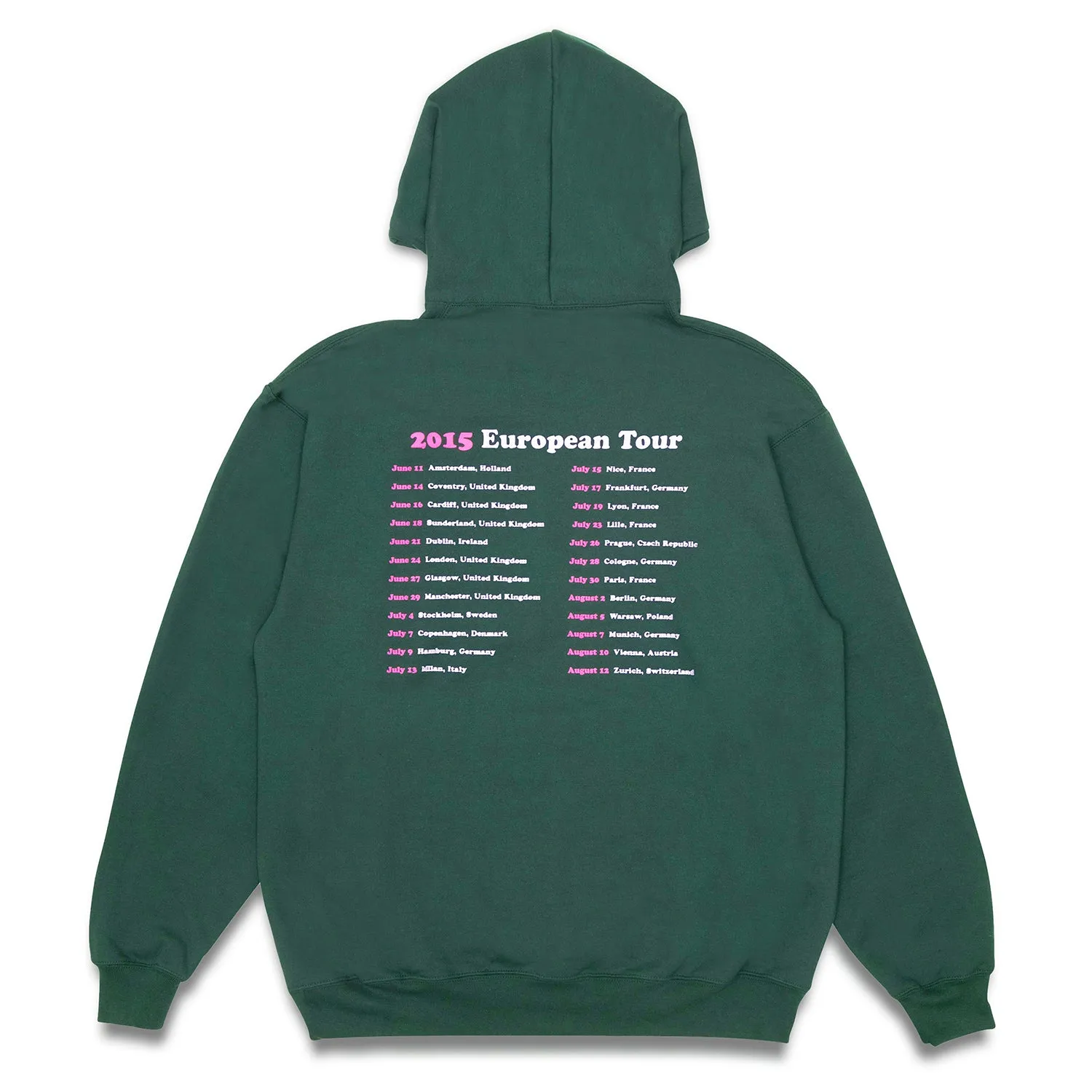 Forest Green Quartersnacks Euro Tour Hoodie