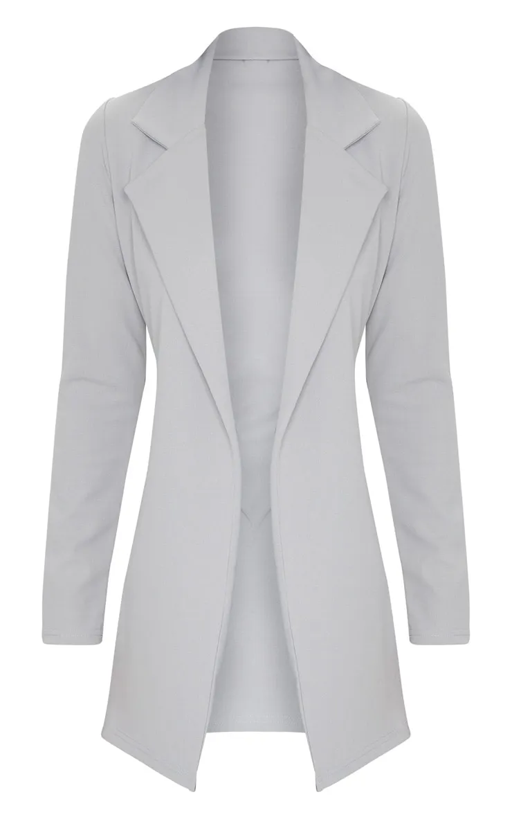 Grey Longline Blazer | Coats & Jackets