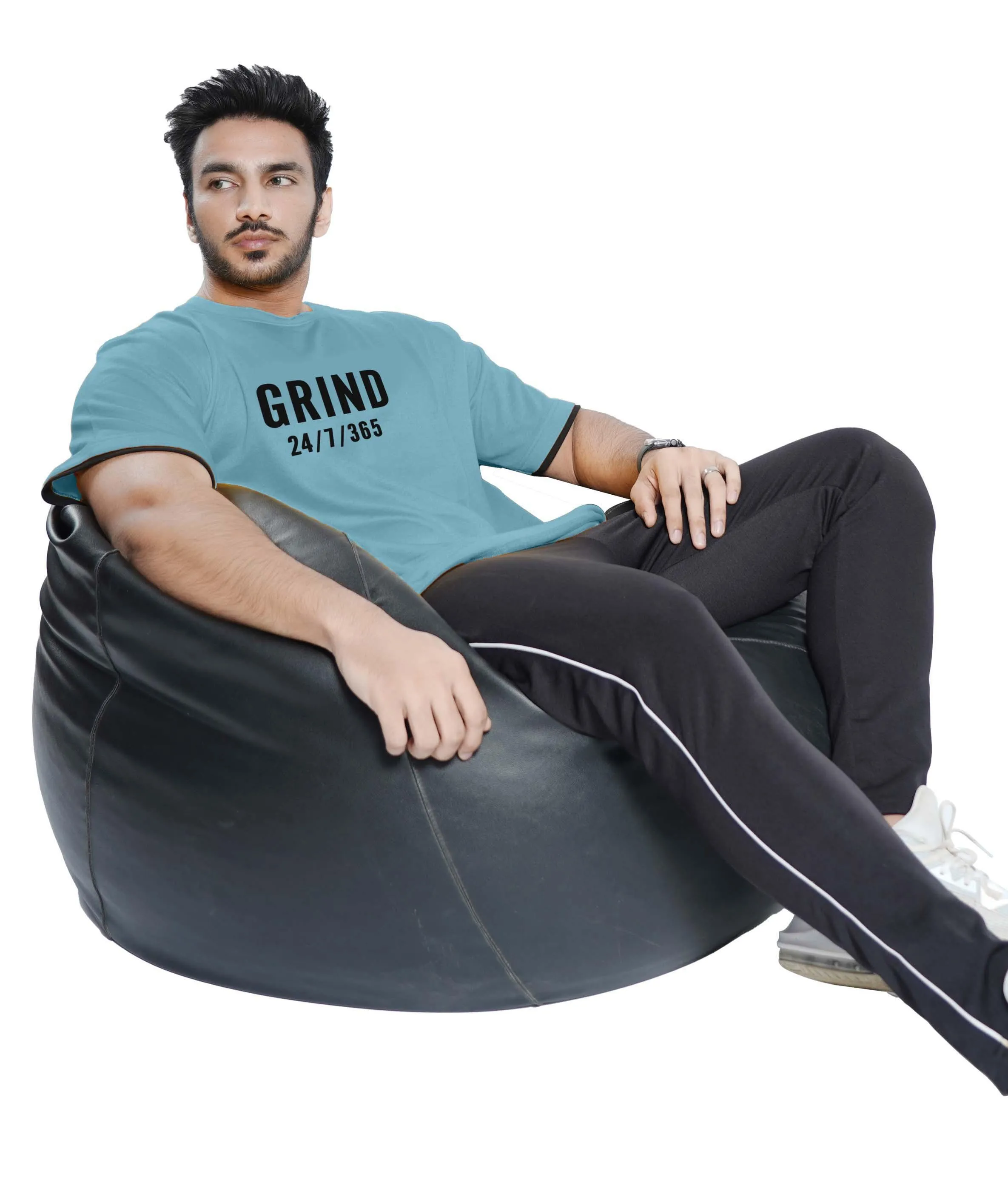 Grind Oversized GymX Tee: Blue - Sale