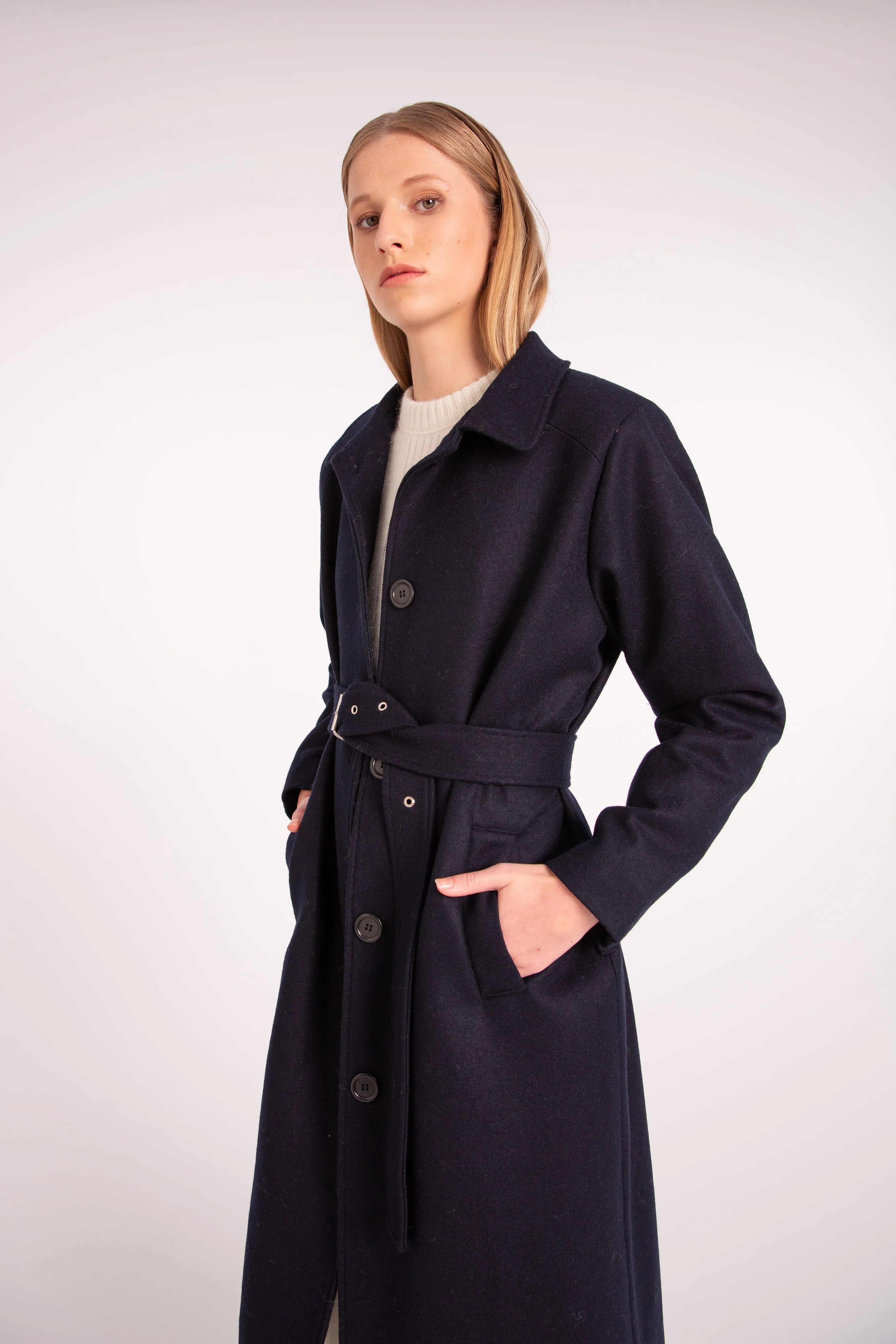 Halle Coat Navy - Shop Now!