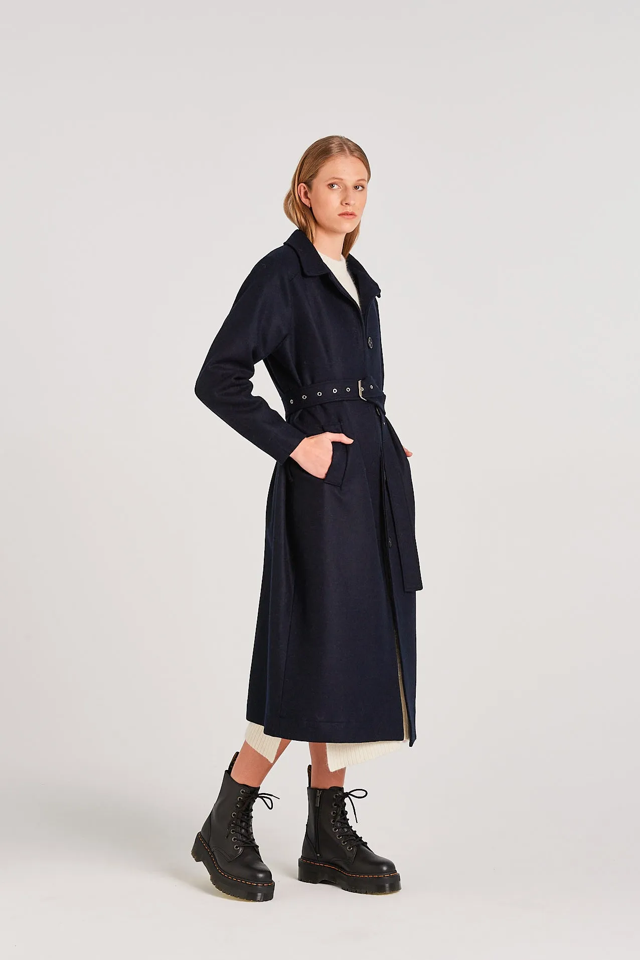 Halle Coat Navy - Shop Now!