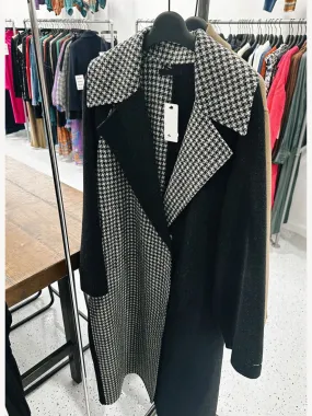 Handmade Colorblock Wool Coat