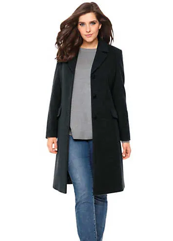 Heine Buttoned Coat | Kaleidoscope