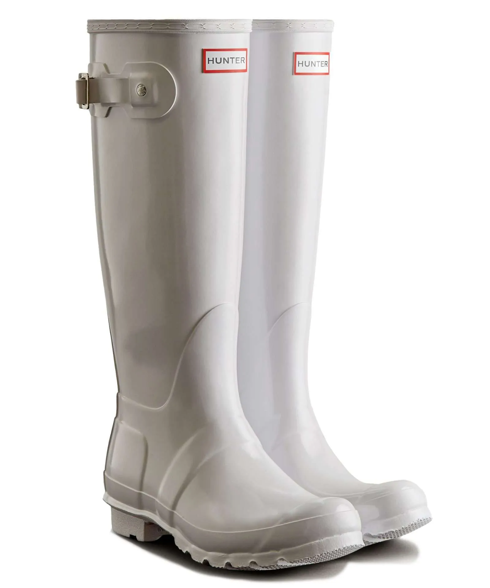 Hunter Women’s Original Tall Gloss Rain Boots – White