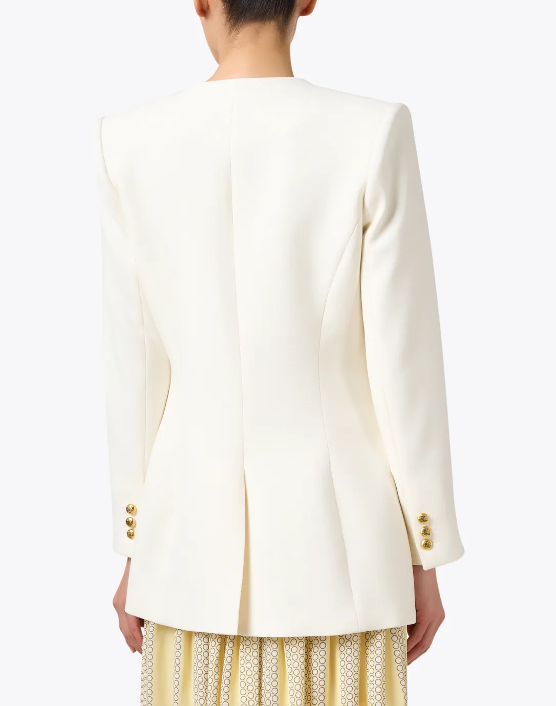 Ivory Double Breasted Blazer