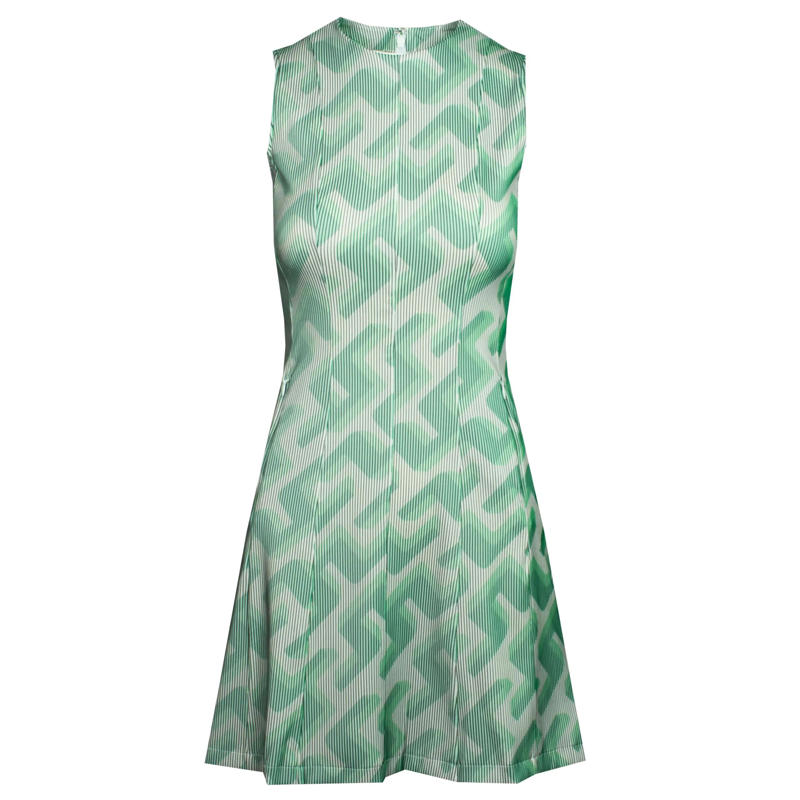 J Lindeberg Jillian 3D Ladies Golf Dress Green 3D Bridge