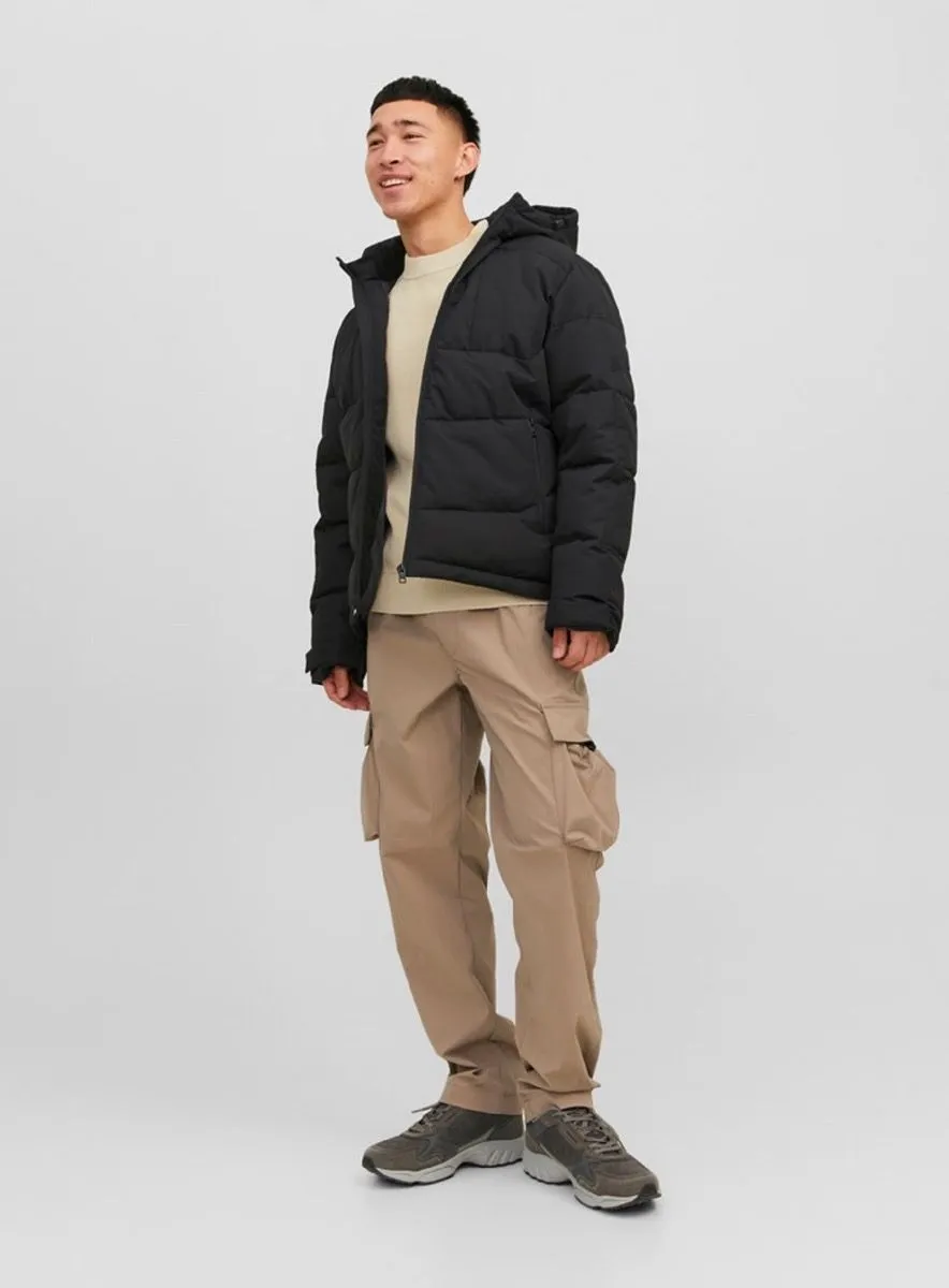 Jack & Jones Otis Puffer Hybrid Jacket Black