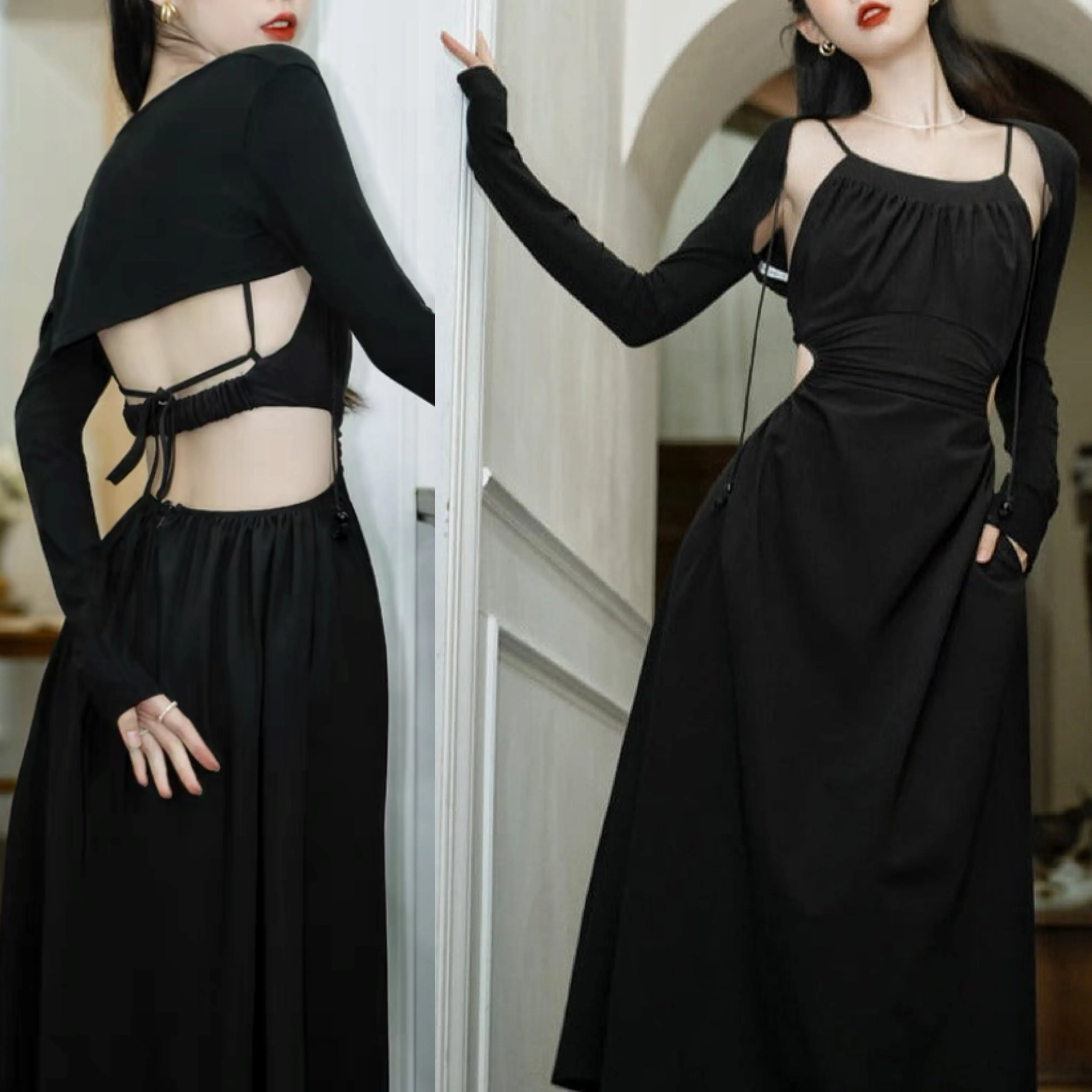 Karma-Bewitched Dark Witchy Dress Set | Nu-Goth | 2-Piece Set