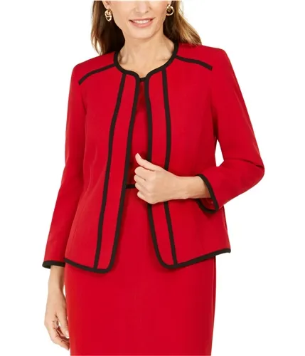 Kasper Womens Fly Away Stretch Blazer Jacket