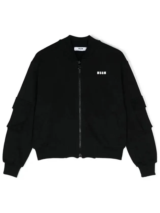 Kids Women s Logo Bomber Jacket Black F4MSJUBO074 110