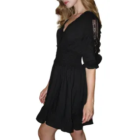 Lace Trim Mini Dress - Isabelle