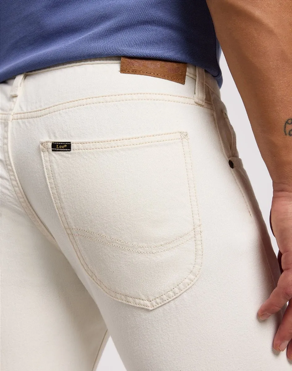 Lee Luke Slim Tapered Denim Jeans White