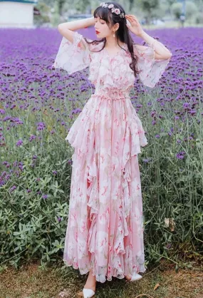 Lella Fairycore Aesthetic Long Ethereal Fairy Dress - Google SEO result: Fairy Dress: Lella - Long Ethereal Fairycore Aesthetic