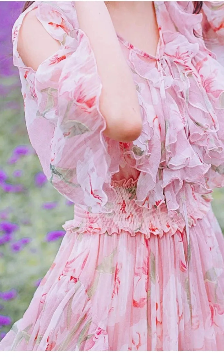 Lella Fairycore Aesthetic Long Ethereal Fairy Dress - Google SEO result: Fairy Dress: Lella - Long Ethereal Fairycore Aesthetic